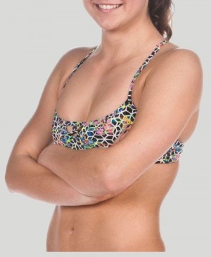 Arena Be Top (Bandeau Top) Top Dam Svarta Olika Färger Gula | XBLTHPK-97