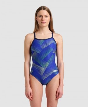 Arena Halftone Lightdrop Back One Piece Body Dam Olika Färger | SMVYFJG-82