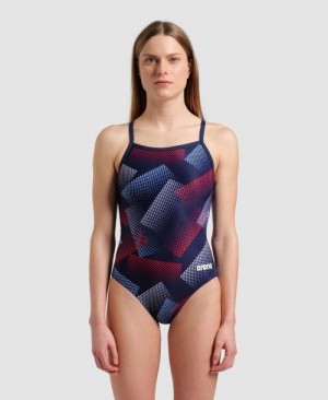 Arena Halftone Lightdrop Back One Piece Body Dam Olika Färger | FQMDYNV-06