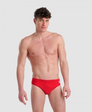 Arena Icons Solid Brief Kalsonger Herr Röda | JKXDIBZ-68