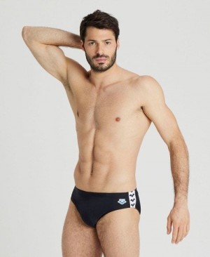 Arena Icons Solid Brief Kalsonger Herr Svarta | HILTCBZ-83