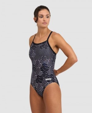 Arena Kikko Pro Light Drop Back One Piece Body Dam Svarta Svarta Olika Färger | STOHWQM-36