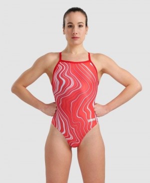 Arena Marbled Lightdrop Back One Piece Body Dam Olika Färger | RJFUXTV-72