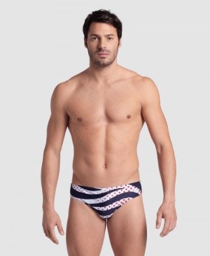 Arena Multi Stripes Swim Briefs Kalsonger Herr Olika Färger | KVSDOMI-07