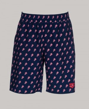 Arena Official Usa Swimming National Team Flag Print Bermuda Short Shorts Herr Olika Färger | HNLBZWI-78