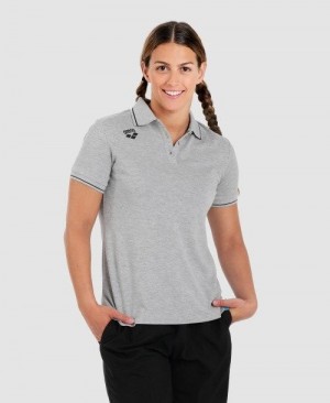 Arena Team Cotton Polo Shirt Solid Shorts Dam Olika Färger | CIENMTY-35