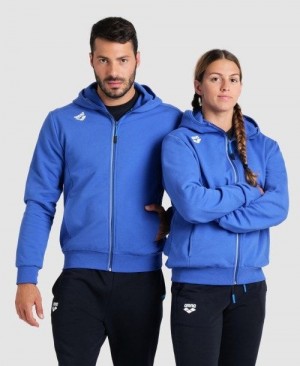 Arena Team Hooded Jacket Panel Jackor Herr Kungsblått | OFPTKZC-20