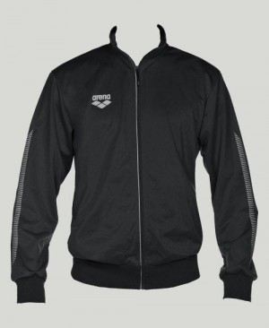 Arena Team Line Knitted Poly Jacket Jackor Herr Svarta | WKNVFCH-43