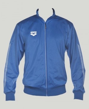 Arena Team Line Knitted Poly Jacket Jackor Herr Kungsblått | NYVDOCG-26