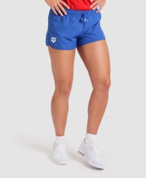 Arena Team Short Solid Shorts Dam Kungsblått | KOUQTDR-67