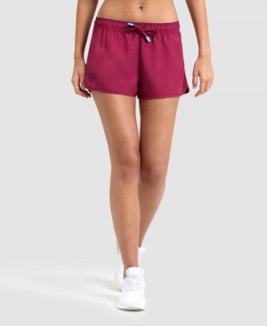 Arena Team Short Solid Shorts Dam Röda | LYBSTMD-47