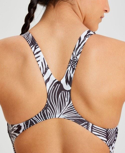 Arena Allover Print Pro Back One Piece Body Dam Svarta Olika Färger | XYWMNCB-74