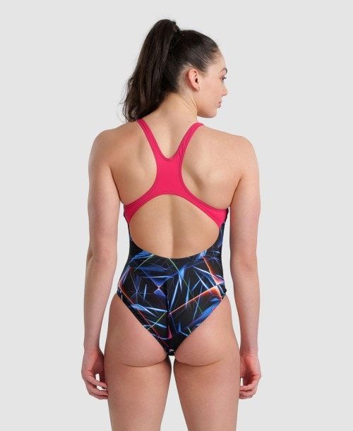 Arena Allover Pro Back One Piece Body Dam Svarta Olika Färger Rosa | BYFHDIO-47