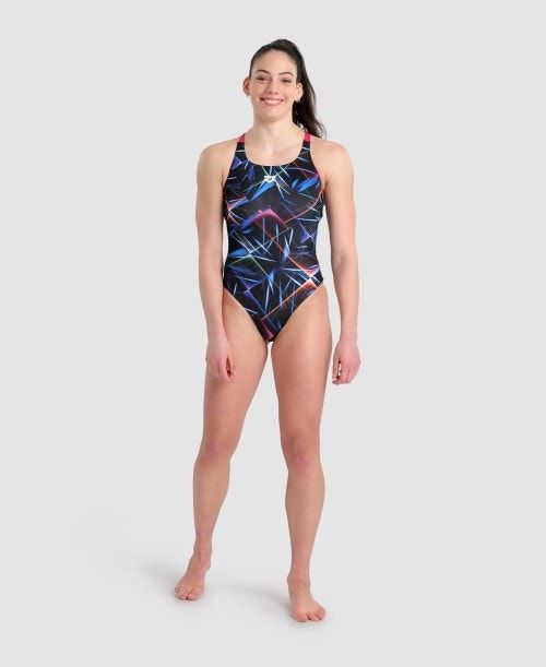 Arena Allover Pro Back One Piece Body Dam Svarta Olika Färger Rosa | BYFHDIO-47