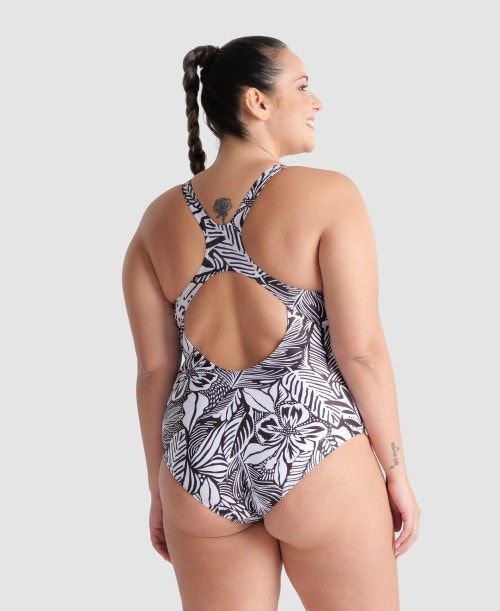 Arena Allover Pro Back Plus One Piece Body Dam Svarta Olika Färger | QNBLIEK-25