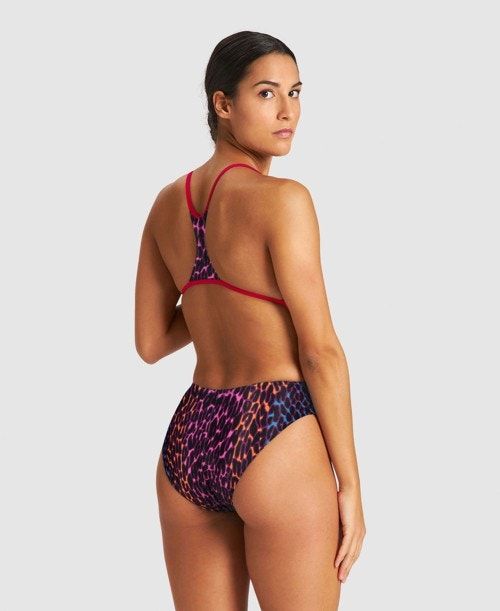 Arena Animal Stripe Booster Back One Piece Body Dam Rosa Olika Färger | UPHLQKF-90