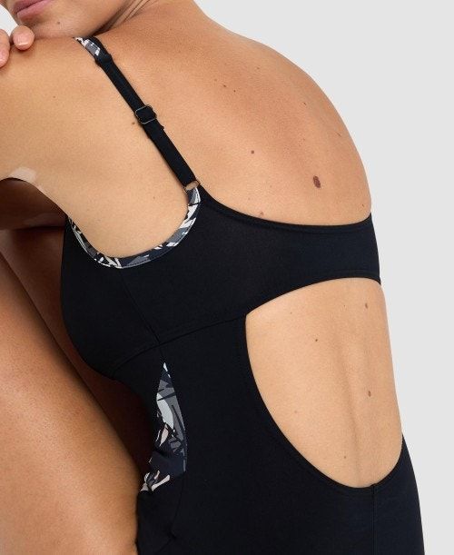 Arena Bodylift Francy Panel Strap Back One Piece Body Dam Svarta Vita Olika Färger | WVLQOUB-28