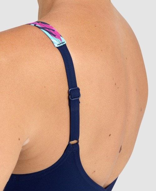 Arena Bodylift Francy Wing Back One Piece Body Dam Marinblå Rosa Olika Färger | RHWOCTL-84