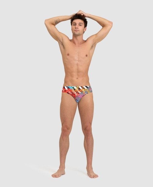 Arena Crazy Brief Kalsonger Herr Svarta Vita Olika Färger | GKWBVZD-59