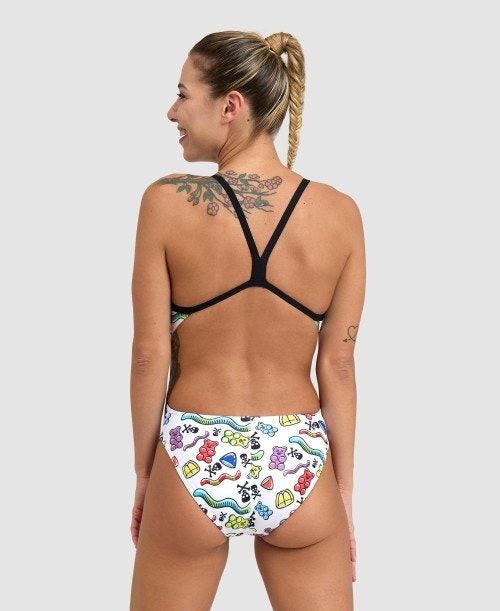 Arena Crazy Challenge Back One Piece Body Dam Svarta Vita Olika Färger | ZXAMHIC-90