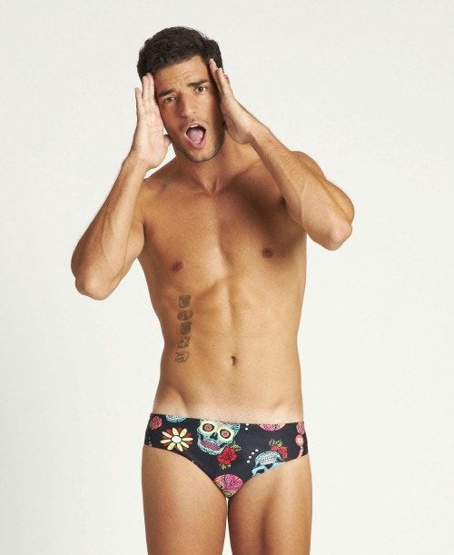 Arena Crazy Skulls Carnival Brief Kalsonger Herr Svarta Olika Färger | DFVBLGT-50