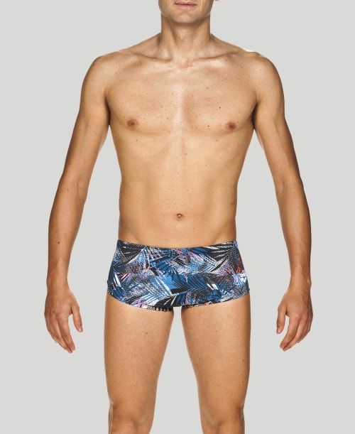 Arena Floral Allover Square Short - Maxlife Shorts Herr Marinblå Olika Färger | SLFHNZE-19