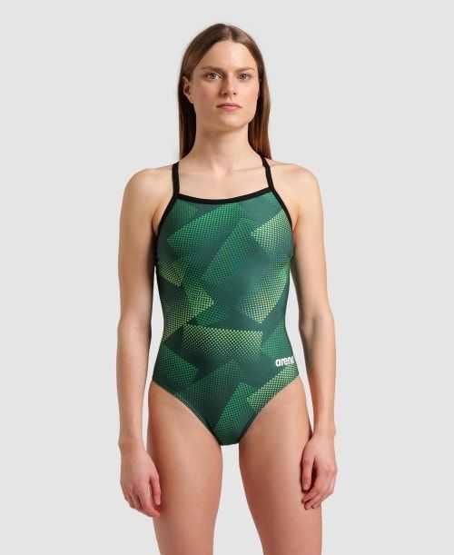 Arena Halftone Lightdrop Back One Piece Body Dam Olika Färger | AKIWRQC-84