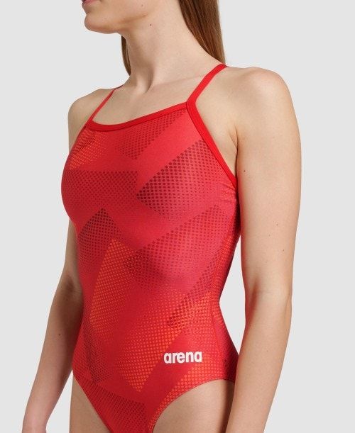 Arena Halftone Lightdrop Back One Piece Body Dam Olika Färger | OIRDEFW-56