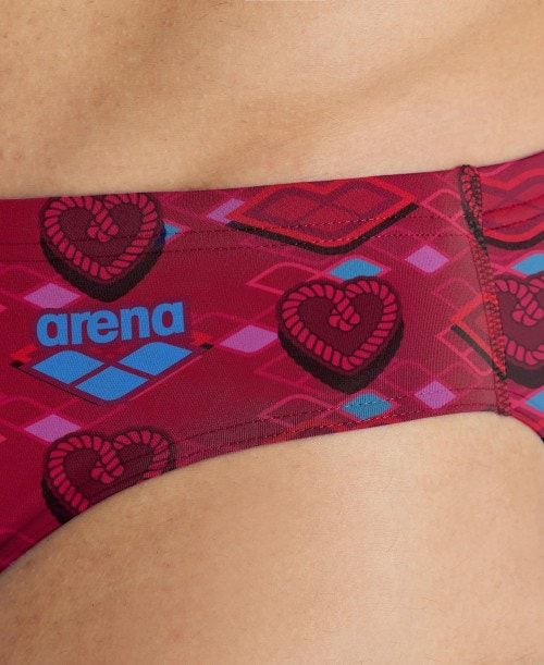 Arena Hearts Print Of The Month Brief Kalsonger Herr Olika Färger | QLBKNXI-90