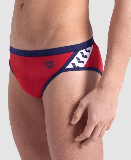 Arena Icons Brief Kalsonger Herr Röda Marinblå | LXEHJIZ-70