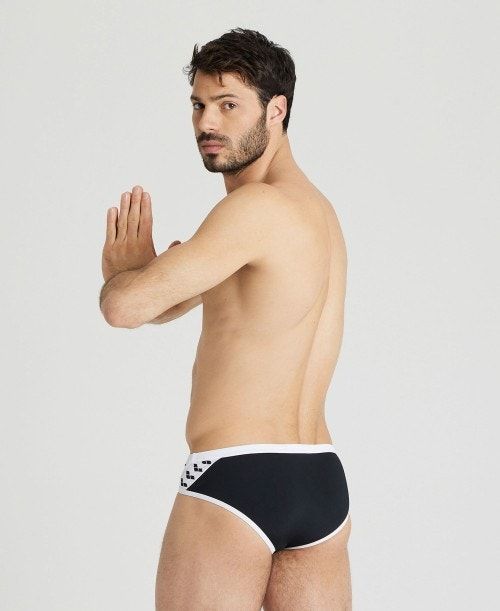 Arena Icons Brief Kalsonger Herr Svarta Vita | JOCDSRA-58