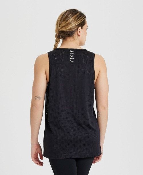 Arena Icons Mesh Tank Top Top Herr Svarta Svarta | VXECNIB-76