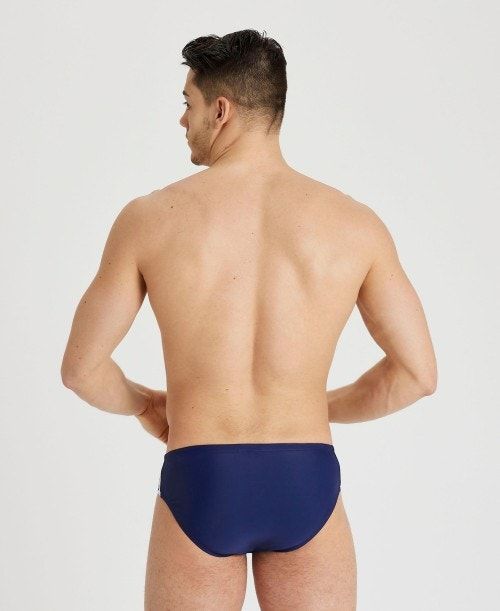 Arena Icons Solid Brief Kalsonger Herr Marinblå | OGRDUQX-69