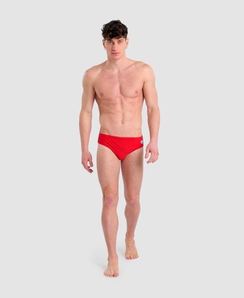 Arena Icons Solid Brief Kalsonger Herr Röda | JKXDIBZ-68