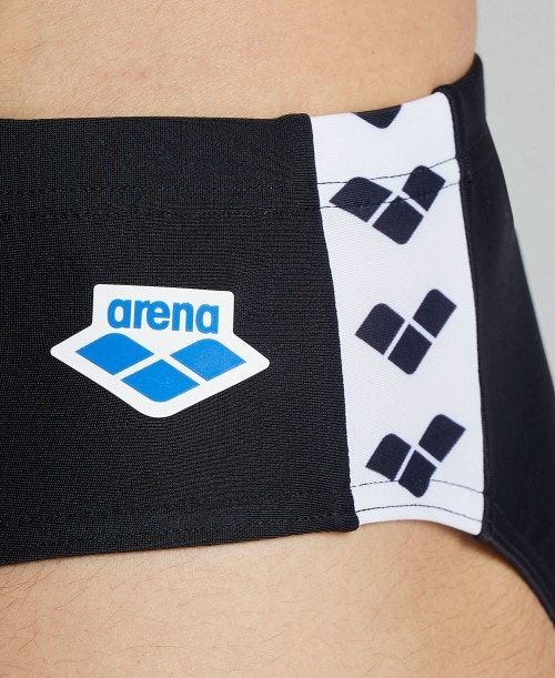 Arena Icons Solid Brief Kalsonger Herr Svarta | HILTCBZ-83