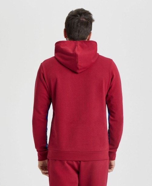 Arena Icons Solid Hooded Sweatshirt Tröjor Dam Vinröda Blå | ZHWOCAX-68