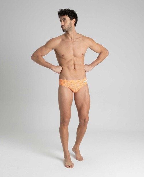 Arena Kikko Brief Kalsonger Herr Svarta Olika Färger Orange | WGFBSQV-68