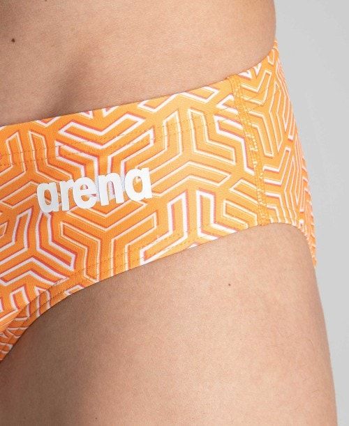 Arena Kikko Brief Kalsonger Herr Svarta Olika Färger Orange | WGFBSQV-68