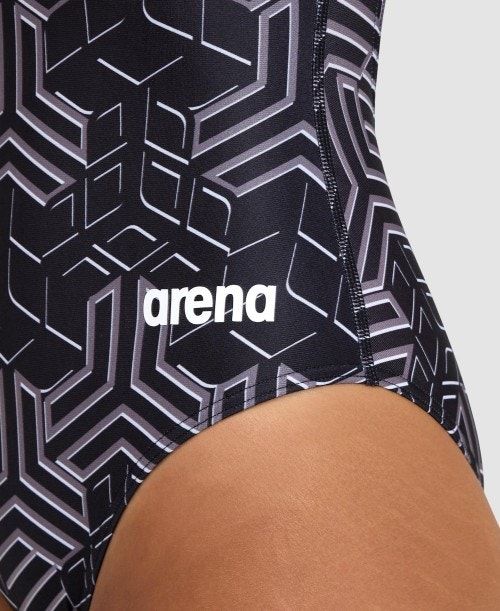 Arena Kikko Pro Light Drop Back One Piece Body Dam Svarta Svarta Olika Färger | STOHWQM-36