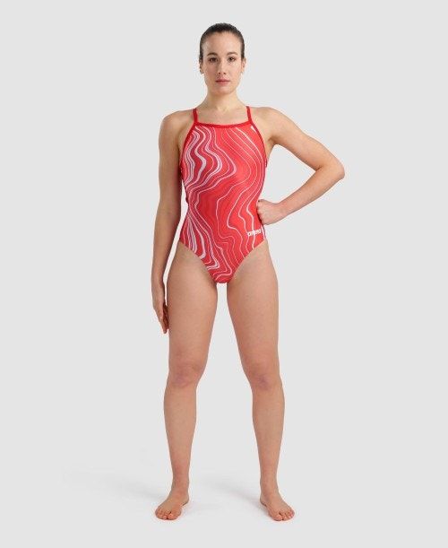 Arena Marbled Lightdrop Back One Piece Body Dam Olika Färger | RJFUXTV-72