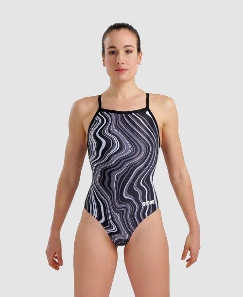 Arena Marbled Lightdrop Back One Piece Body Dam Olika Färger | ISQAKNZ-20