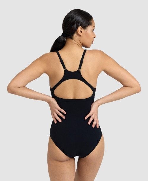 Arena Marina Eye Back One Piece Body Dam Svarta Rosa Lila | NQZHGCW-30