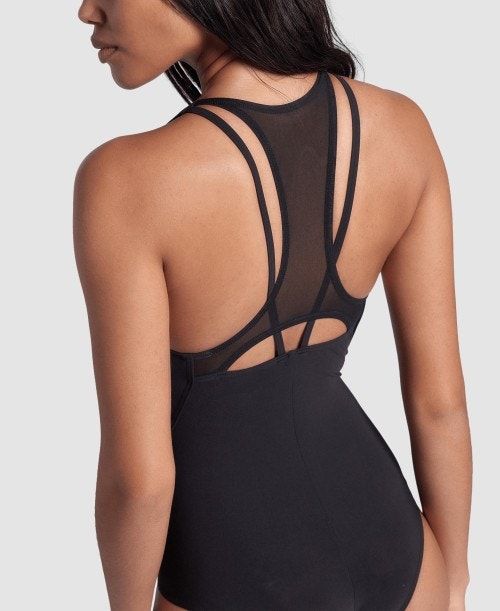 Arena Mesh Panel Power Back One Piece Body Dam Olika Färger | SQXIDBP-28