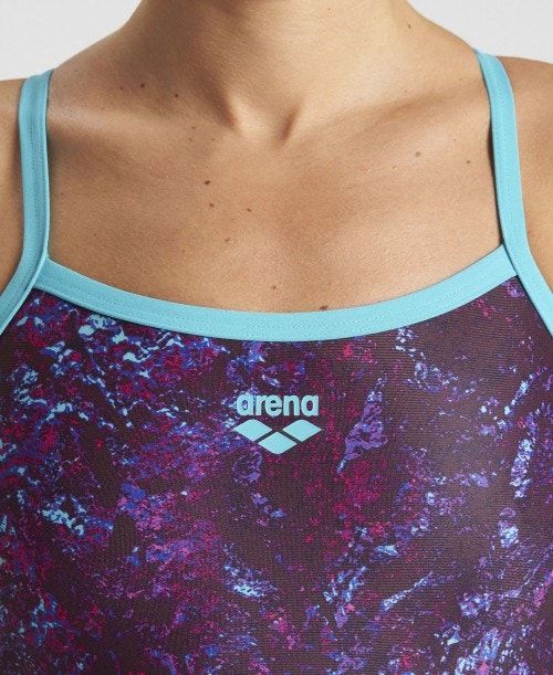 Arena Mountains Texture Light Drop Back One Piece Body Dam Olika Färger | QPMWZJR-47