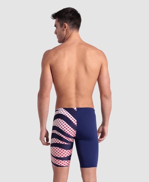 Arena Multi Stripes Swim Jammer Jammer Herr Olika Färger | JFVDPBU-81