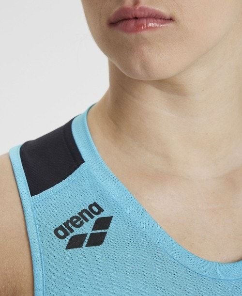 Arena Muscle Back Tank Top Top Dam Svarta | AOFUSJW-96