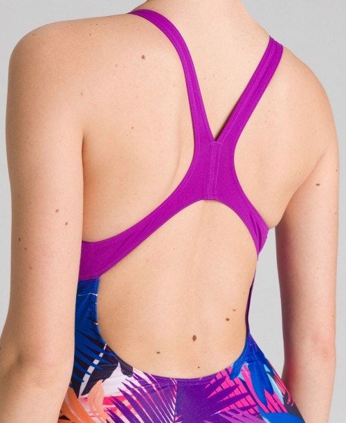 Arena Palm Print Swim Pro Back One Piece Body Dam Olika Färger | VPKGXWU-47