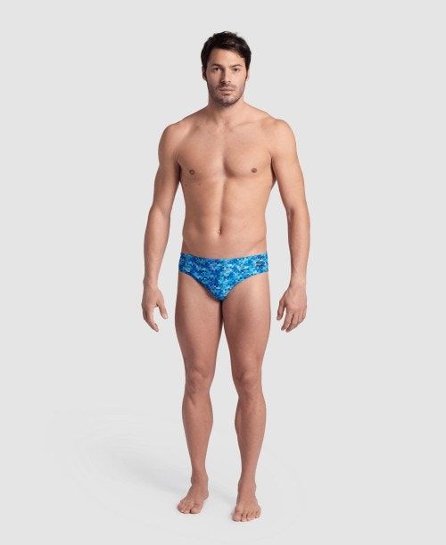 Arena Pool Tiles Swim Briefs Kalsonger Herr Olika Färger | CMLQFUG-25