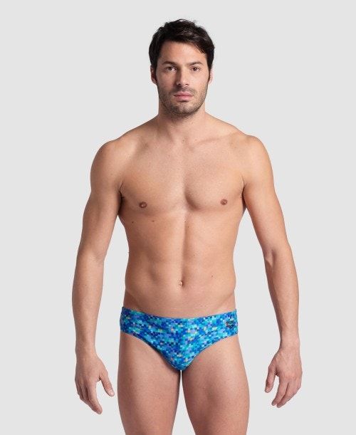 Arena Pool Tiles Swim Briefs Kalsonger Herr Olika Färger | CMLQFUG-25