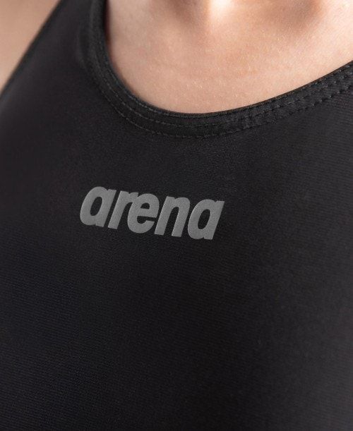 Arena Powerskin St Next Eco Open Back Badkläder Dam Svarta | QCBHPSF-80